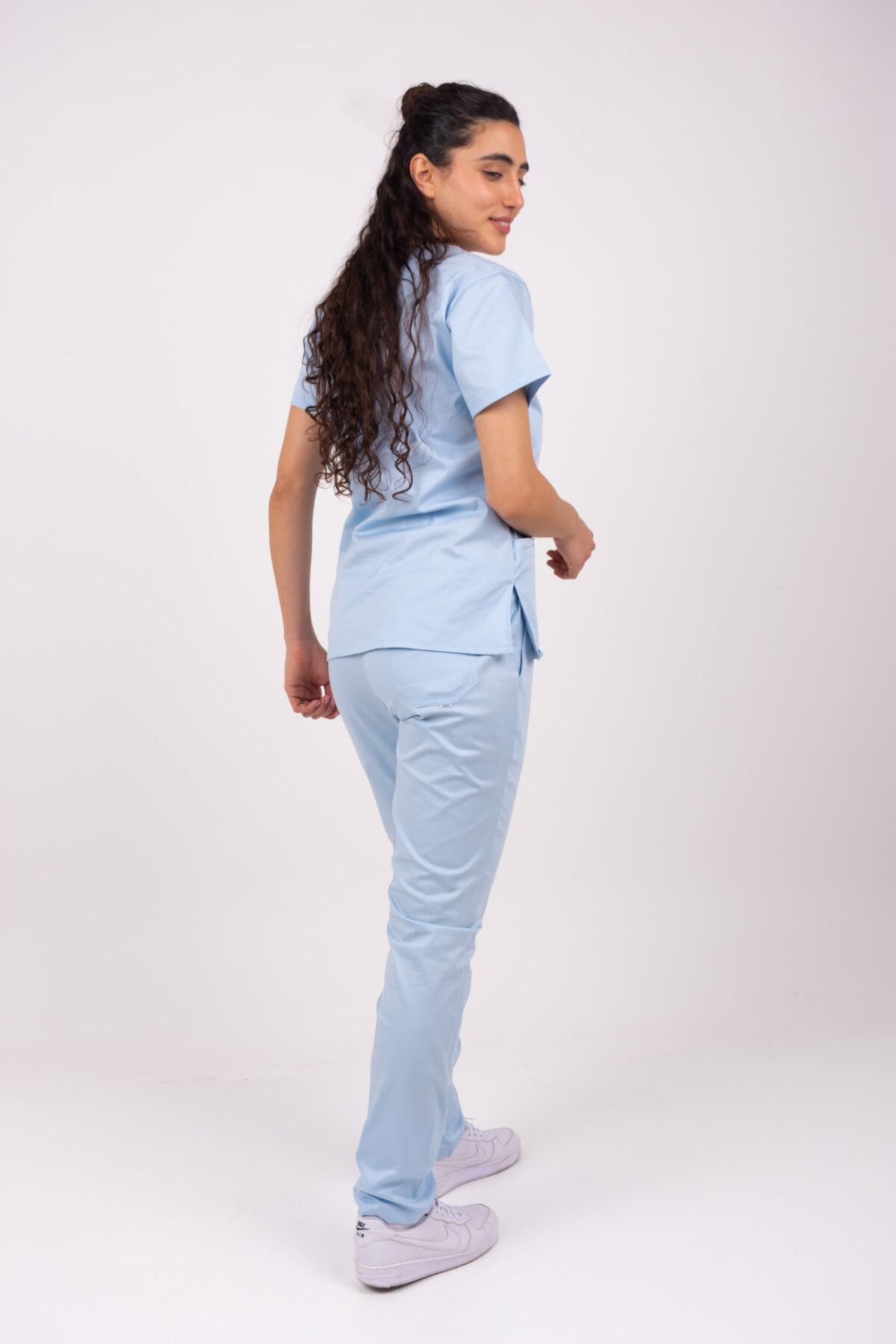 Chaquetilla Mujer Lisa Celeste Claro SPANDEX - Image 2