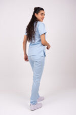 Chaquetilla Mujer Lisa Celeste Claro SPANDEX - Image 2