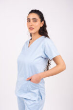 Chaquetilla Mujer Lisa Celeste Claro SPANDEX