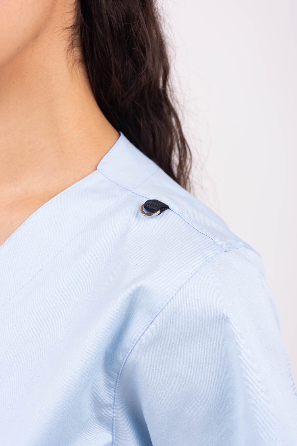 Chaquetilla Mujer Lisa Celeste Claro SPANDEX - Image 4