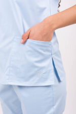 Chaquetilla Mujer Lisa Celeste Claro SPANDEX - Image 5