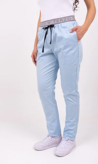 Pantalon Unisex Brand Pocket Celeste Claro SPANDEX