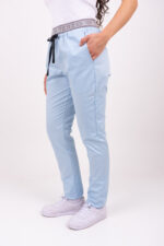 Pantalon Unisex Brand Pocket Celeste Claro SPANDEX - Image 3