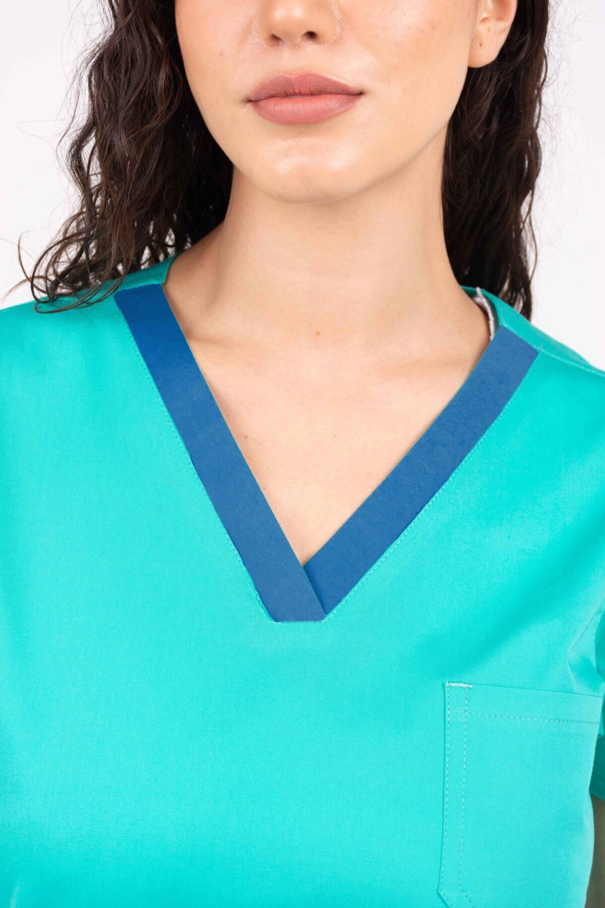 Chaquetilla Mujer Ecco Verde Clinica ALGODON SPANDEX - Image 3