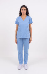 Chaquetilla Mujer Lisa Full Celeste CORE SPANDEX - Image 7