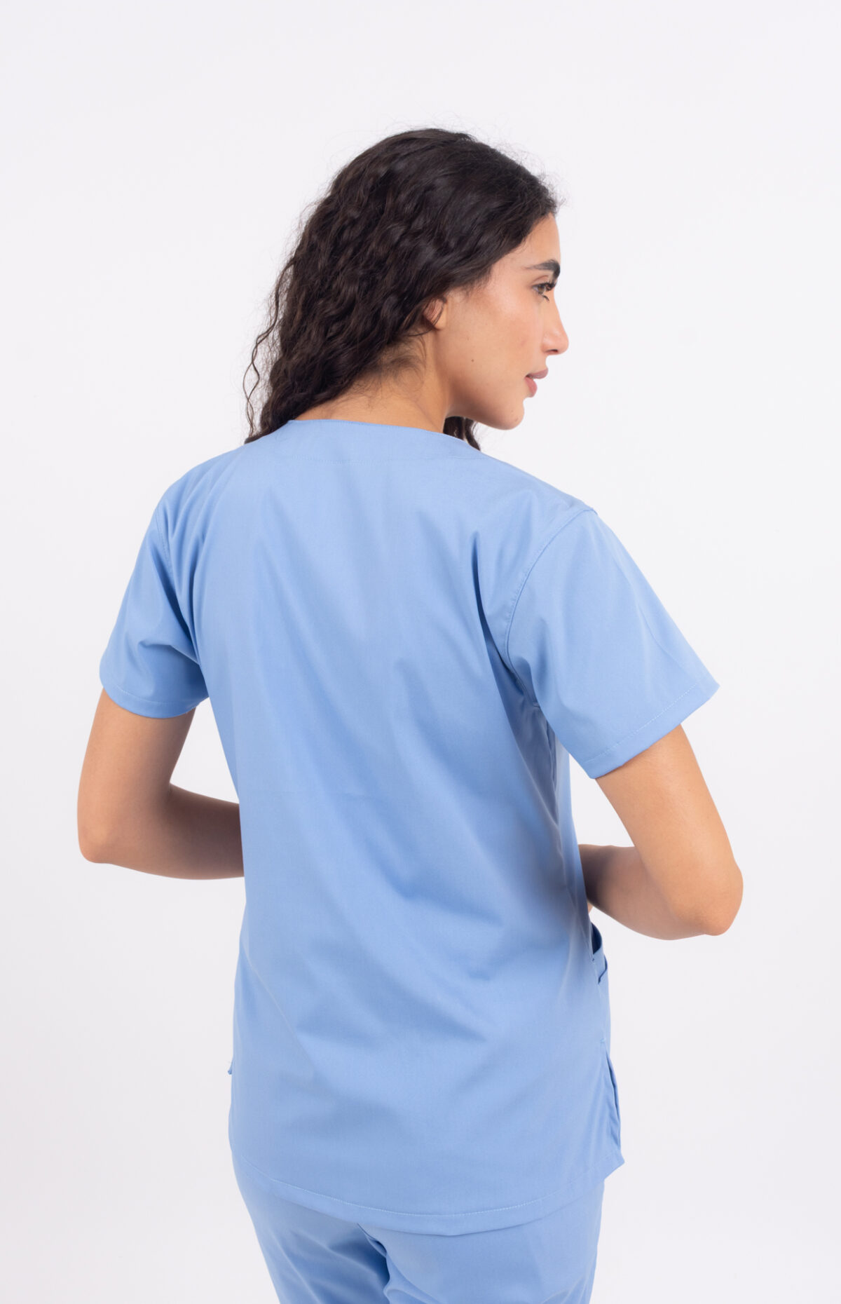 Chaquetilla Mujer Lisa Full Celeste CORE SPANDEX - Image 3