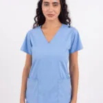 Chaquetilla Mujer Lisa Full Celeste CORE SPANDEX