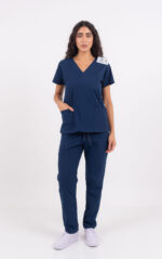 Chaquetilla Mujer Lisa Full Marino CORE SPANDEX - Image 7