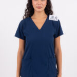 Chaquetilla Mujer Lisa Full Marino CORE SPANDEX