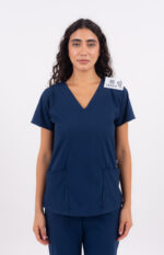 Chaquetilla Mujer Lisa Full Marino CORE SPANDEX