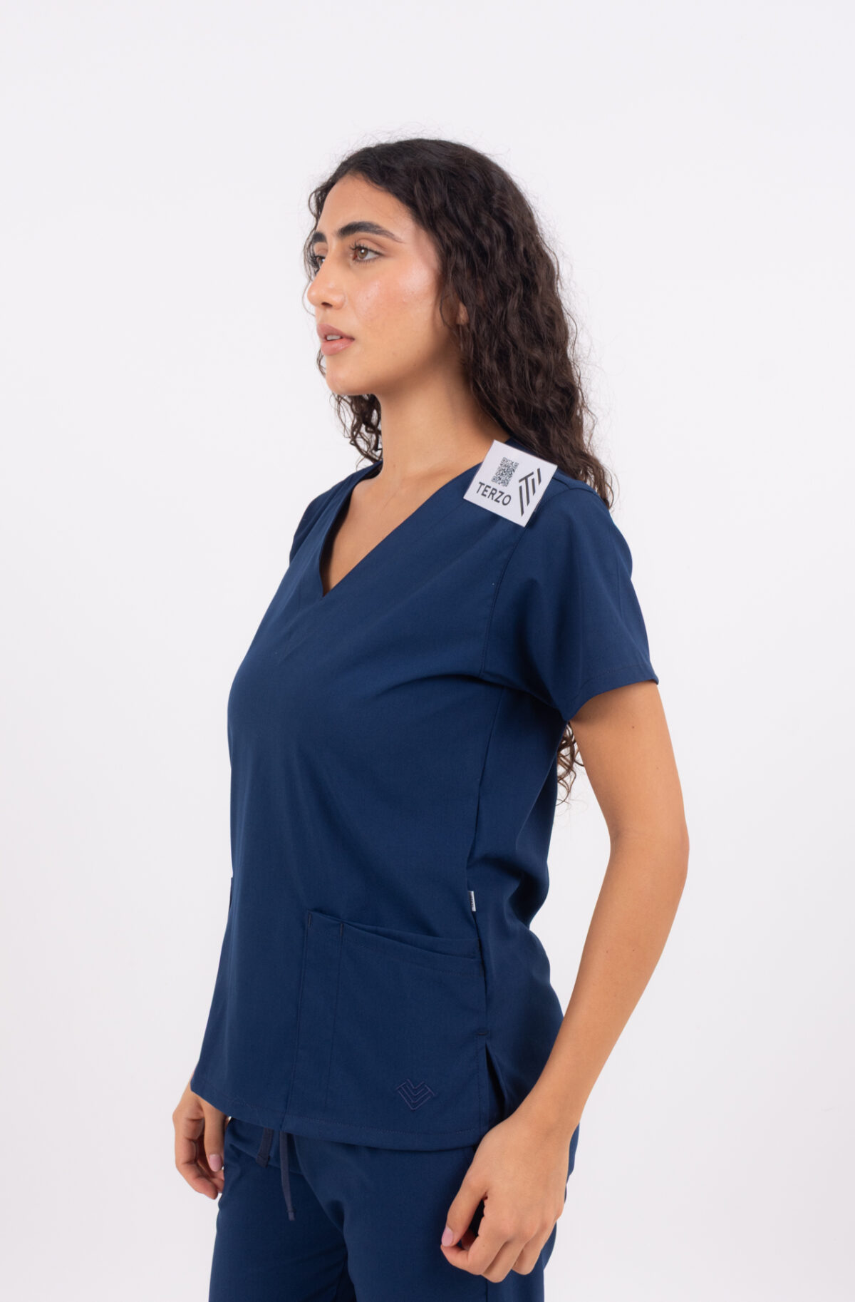 Chaquetilla Mujer Lisa Full Marino CORE SPANDEX - Image 2