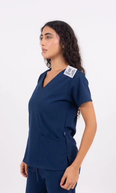 Chaquetilla Mujer Lisa Full Marino CORE SPANDEX