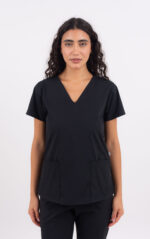 Chaquetilla Mujer Lisa Full Negro CORE SPANDEX