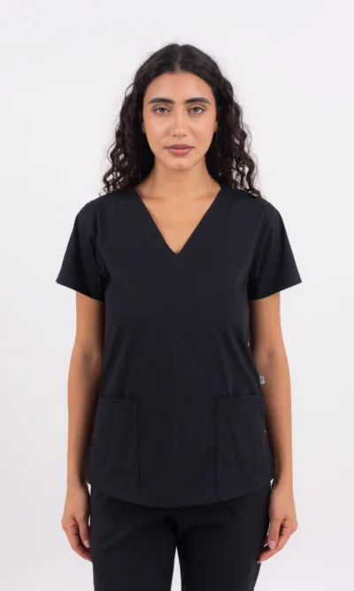 Chaquetilla Mujer Lisa Full Negro CORE SPANDEX