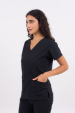 Chaquetilla Mujer Lisa Full Negro CORE SPANDEX - Image 2