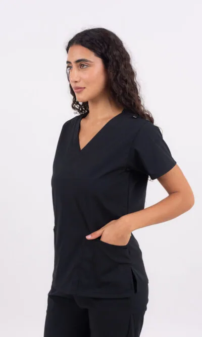 Chaquetilla Mujer Lisa Full Negro CORE SPANDEX