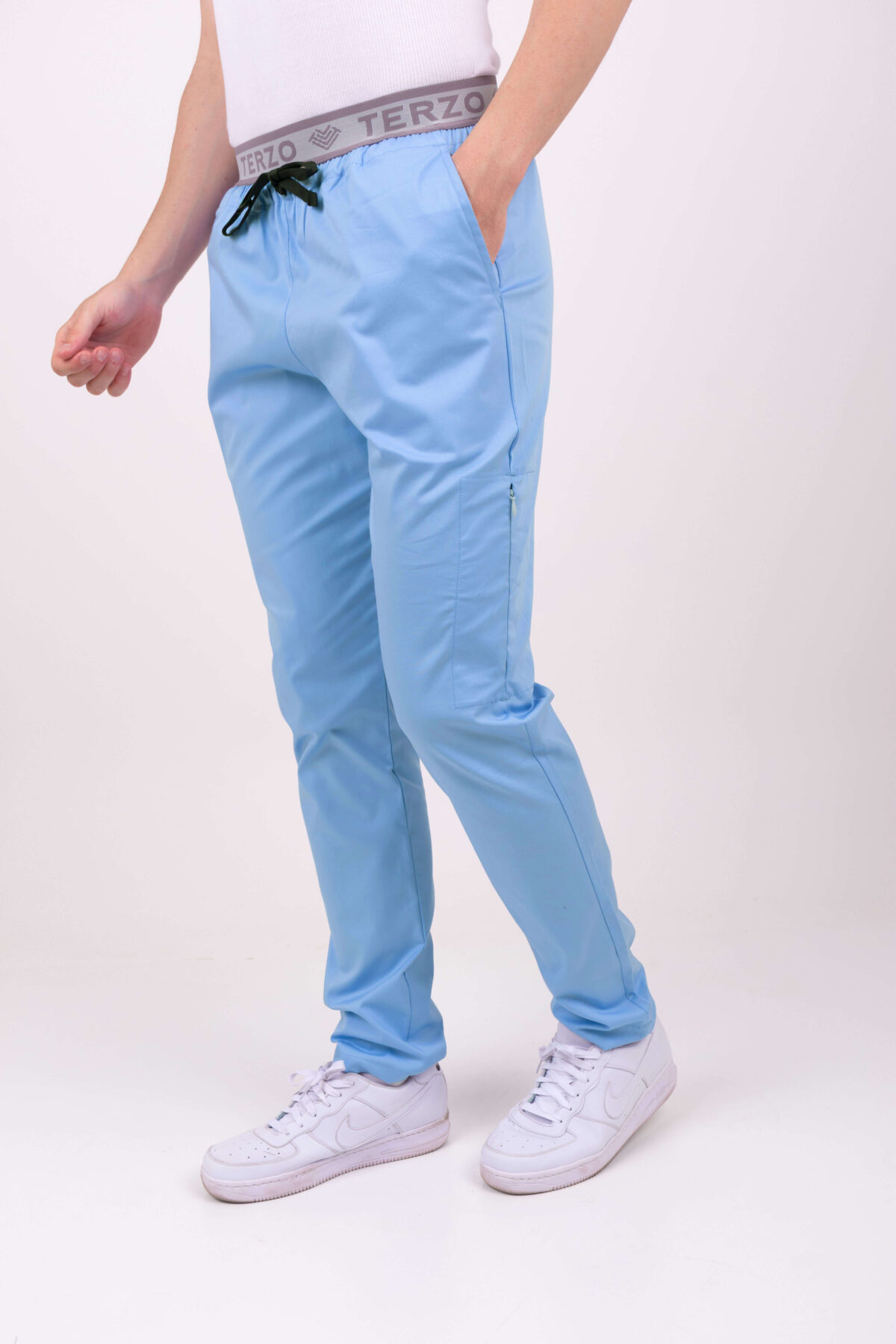 Pantalon Unisex Brand Pocket Celeste CORE SPANDEX - Image 2