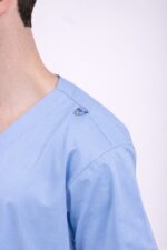 Chaquetilla Hombre Lisa Full Celeste CORE SPANDEX - Image 4