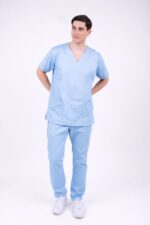 Chaquetilla Hombre Lisa Full Celeste CORE SPANDEX - Image 5