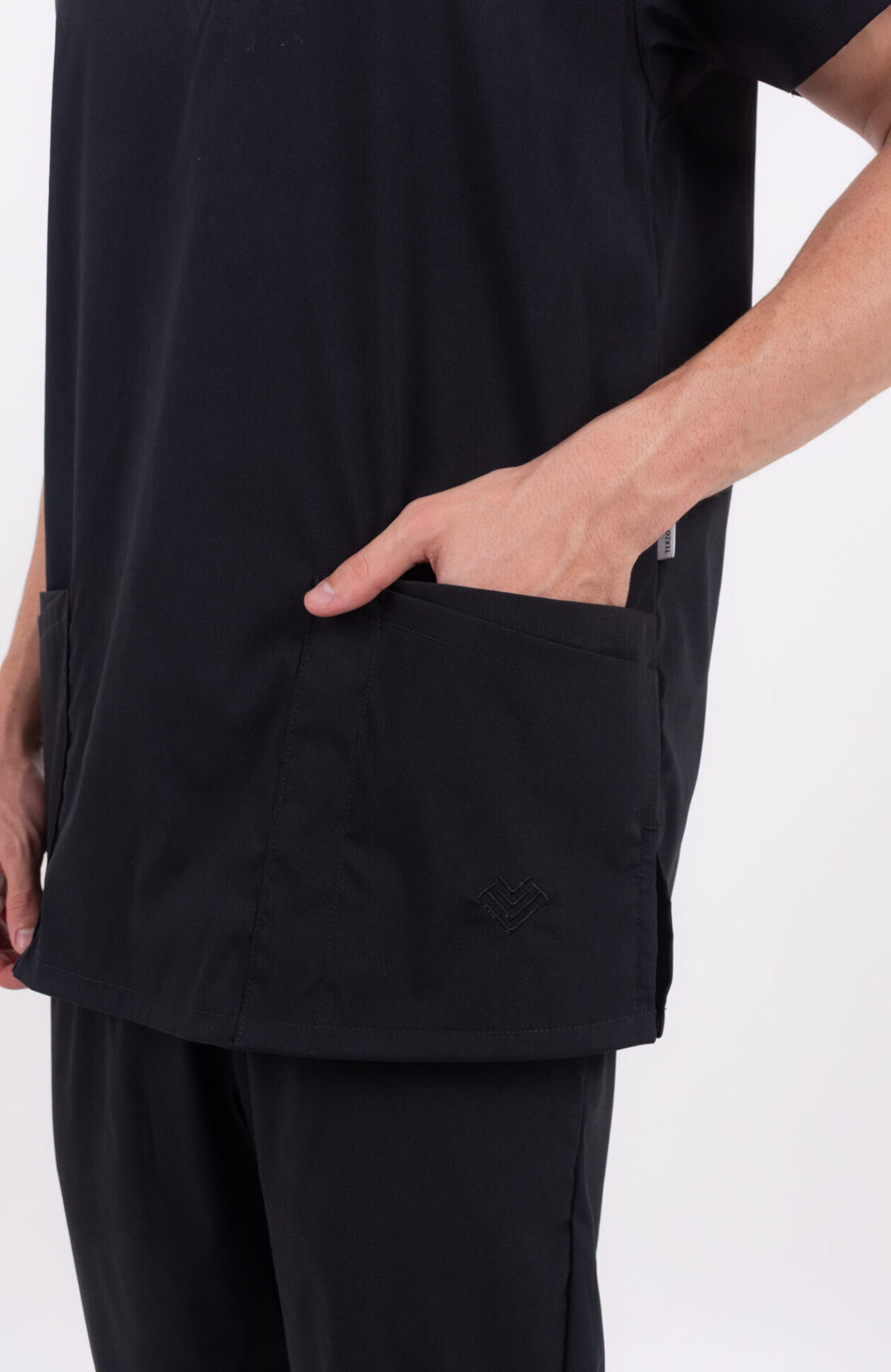 Chaquetilla Hombre Lisa Full Negro CORE SPANDEX - Imagen 4