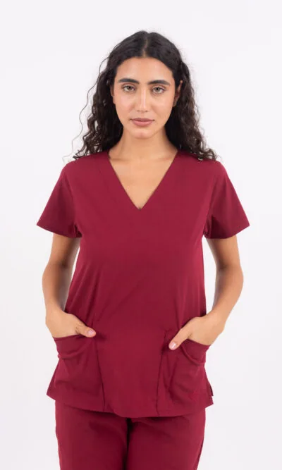 Chaquetilla Mujer Lisa Full Bordo CORE SPANDEX