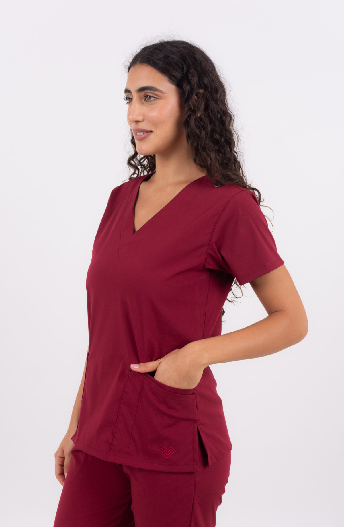 Chaquetilla Mujer Lisa Full Bordo CORE SPANDEX - Image 2