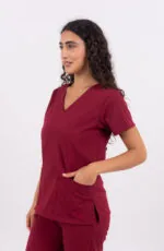 Chaquetilla Mujer Lisa Full Bordo CORE SPANDEX - Imagen 2