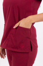 Chaquetilla Mujer Lisa Full Bordo CORE SPANDEX - Image 4