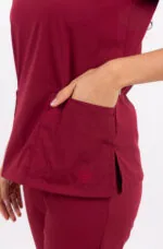 Chaquetilla Mujer Lisa Full Bordo CORE SPANDEX - Imagen 4
