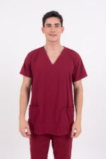 Chaquetilla Hombre Lisa Full Bordo CORE SPANDEX