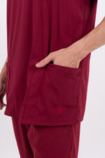 Chaquetilla Hombre Lisa Full Bordo CORE SPANDEX - Image 4