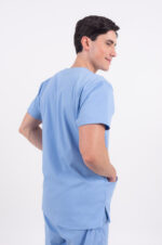 Chaquetilla Hombre Lisa Full Celeste CORE SPANDEX - Image 3