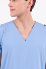 Chaquetilla Hombre Lisa Full Celeste CORE SPANDEX - Image 4