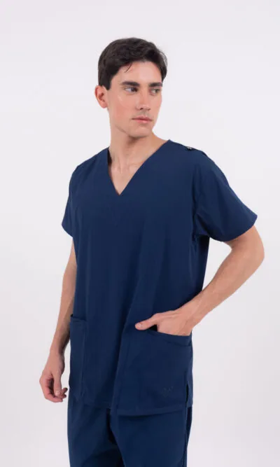 Chaquetilla Hombre Lisa Full Marino CORE SPANDEX