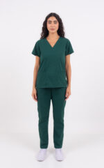 Chaquetilla Mujer Lisa Verde Ingles CORE SPANDEX - Image 7