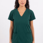 Chaquetilla Mujer Lisa Verde Ingles CORE SPANDEX