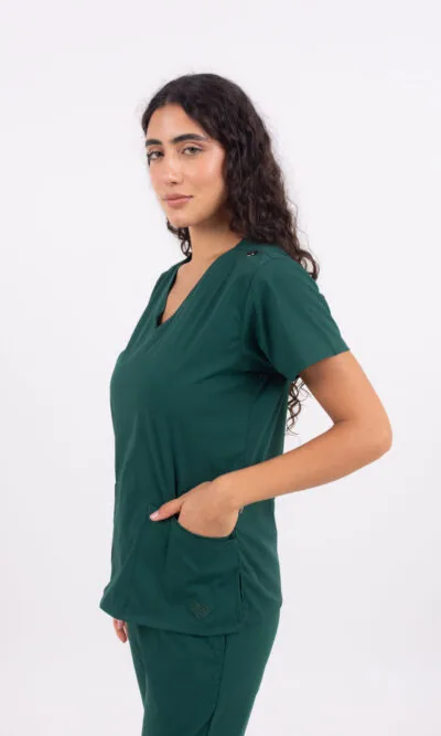 Chaquetilla Mujer Lisa Verde Ingles CORE SPANDEX