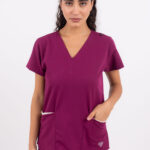 Chaquetilla Mujer Lisa Uva TECNO SPANDEX