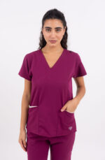 Chaquetilla Mujer Lisa Uva TECNO SPANDEX