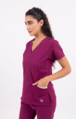 Chaquetilla Mujer Lisa Uva TECNO SPANDEX - Image 2