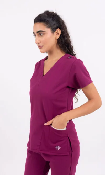 Chaquetilla Mujer Lisa Uva TECNO SPANDEX