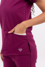 Chaquetilla Mujer Lisa Uva TECNO SPANDEX - Image 4