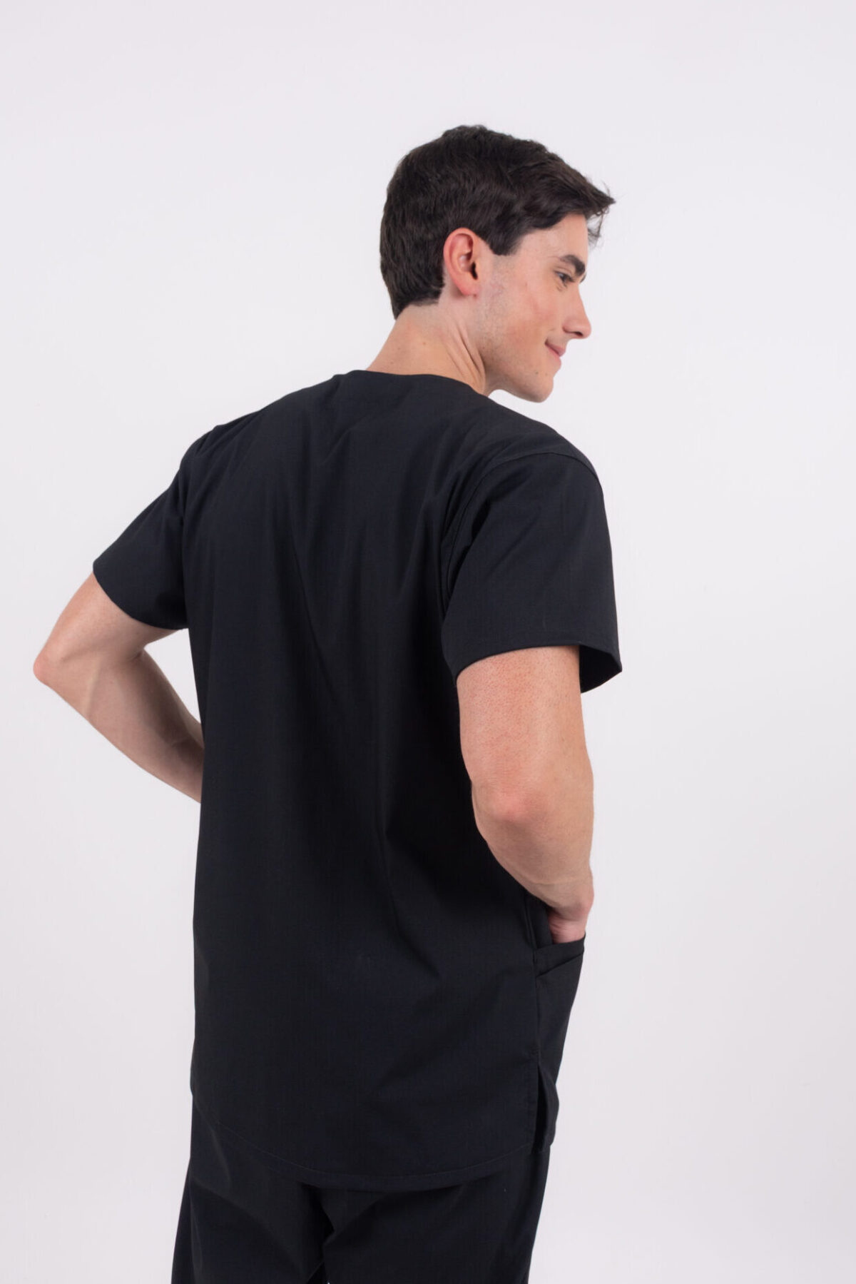 Chaquetilla Hombre Lisa Full Negro CORE SPANDEX - Imagen 3