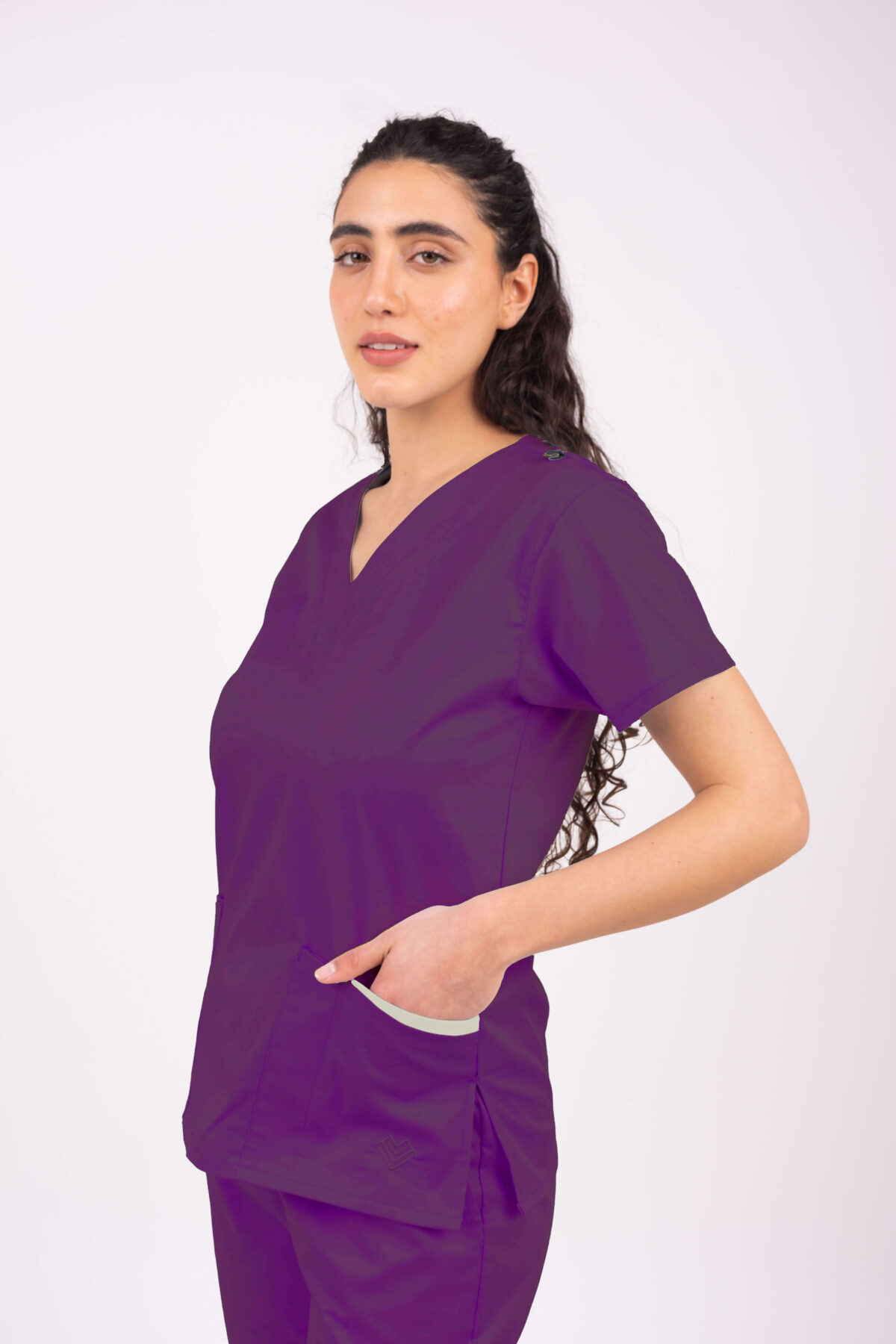 UVA CH Chaquetilla Mujer Lisa Uva TECNO SPANDEX - Image 1