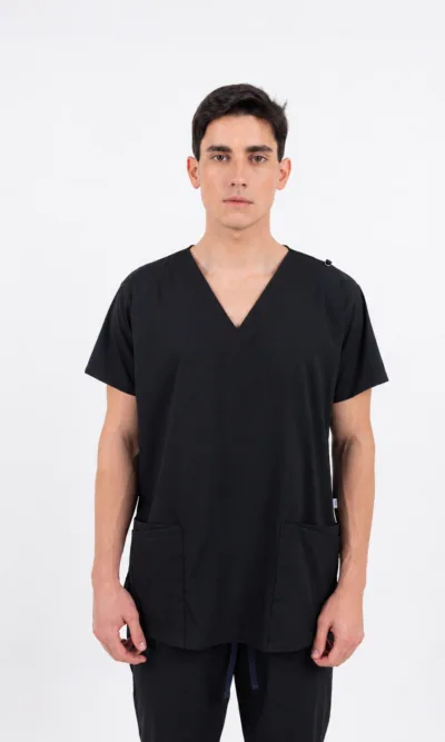 Chaquetilla Hombre Lisa Full Negro CORE SPANDEX