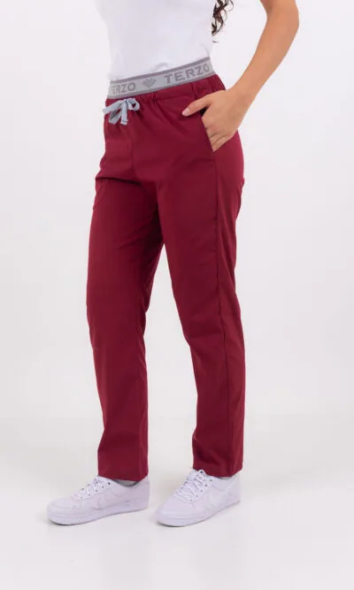 Pantalon Unisex Brand Pocket Bordo CORE SPANDEX