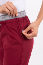Pantalon Unisex Brand Pocket Bordo CORE SPANDEX - Image 5