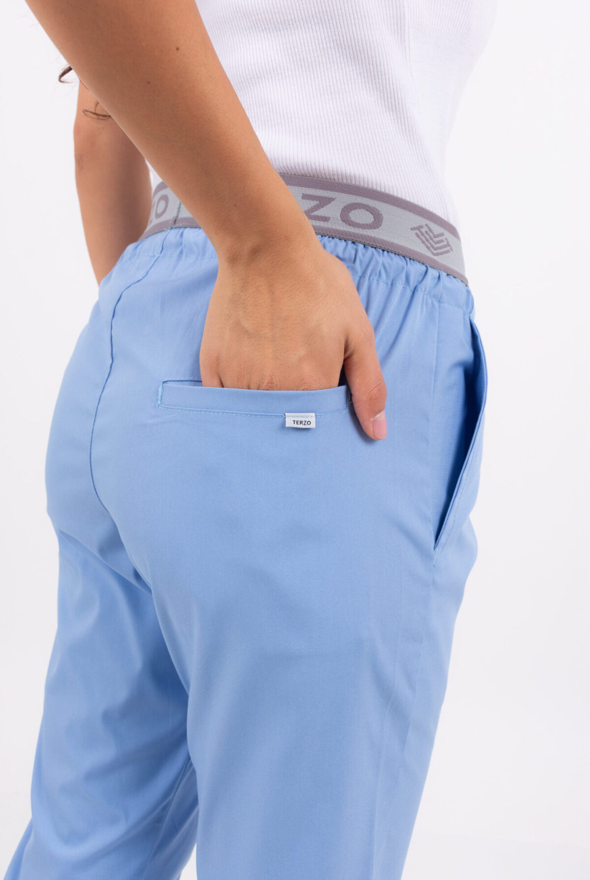 Pantalon Unisex Brand Pocket Celeste CORE SPANDEX - Imagen 7