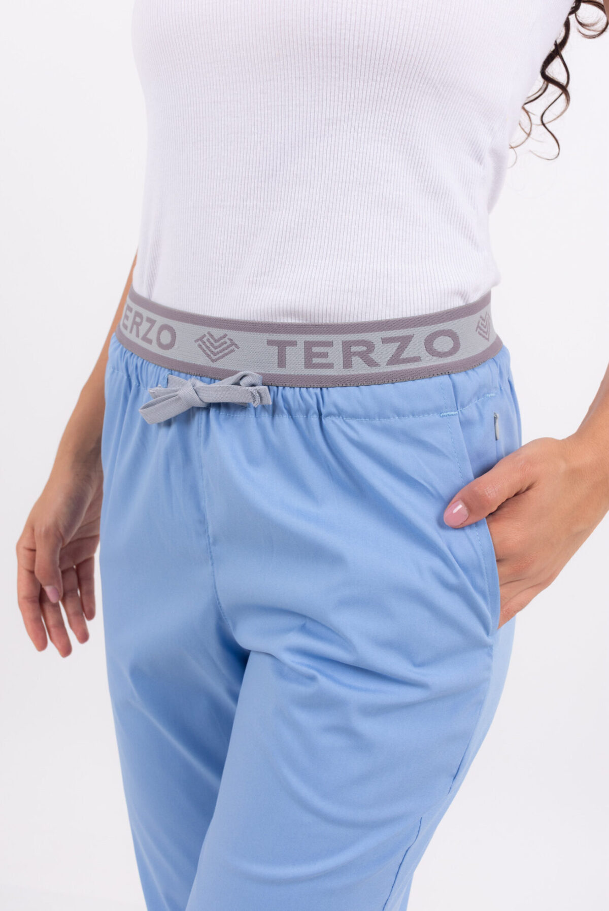Pantalon Unisex Brand Pocket Celeste CORE SPANDEX - Imagen 6