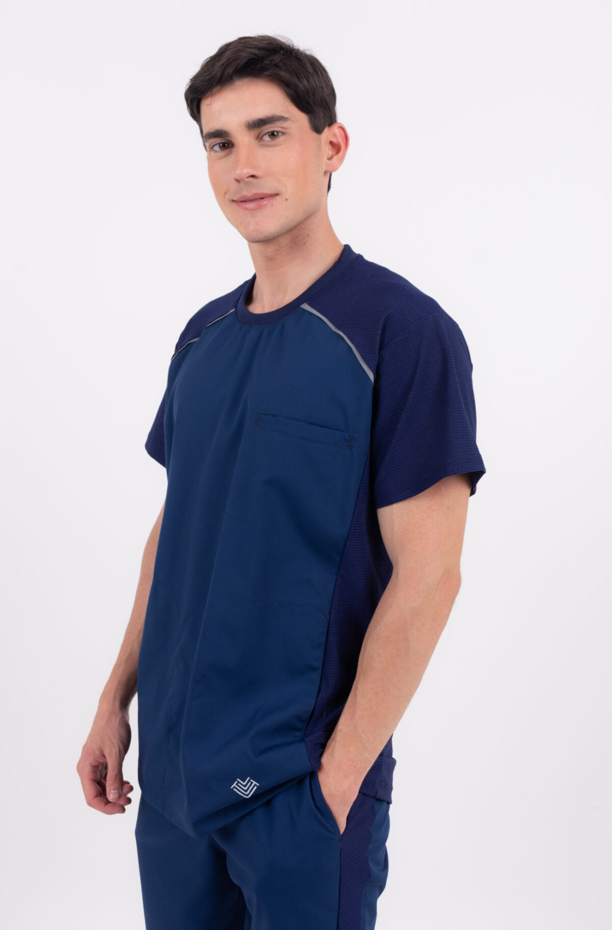 TRZ-673 Chaquetilla Hombre Comfy Marino ARCIEL con MICROPERFORADO SPANDEX - Image 1